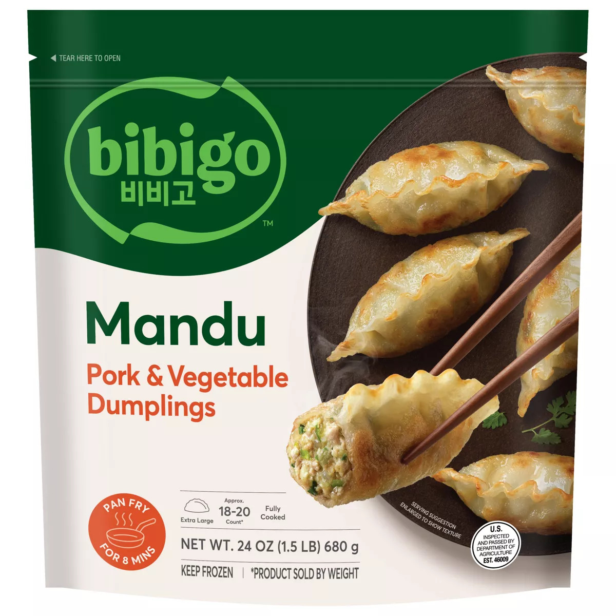 Bibigo Frozen Mandu Pork & Vegetable Dumplings - 24oz | Target
