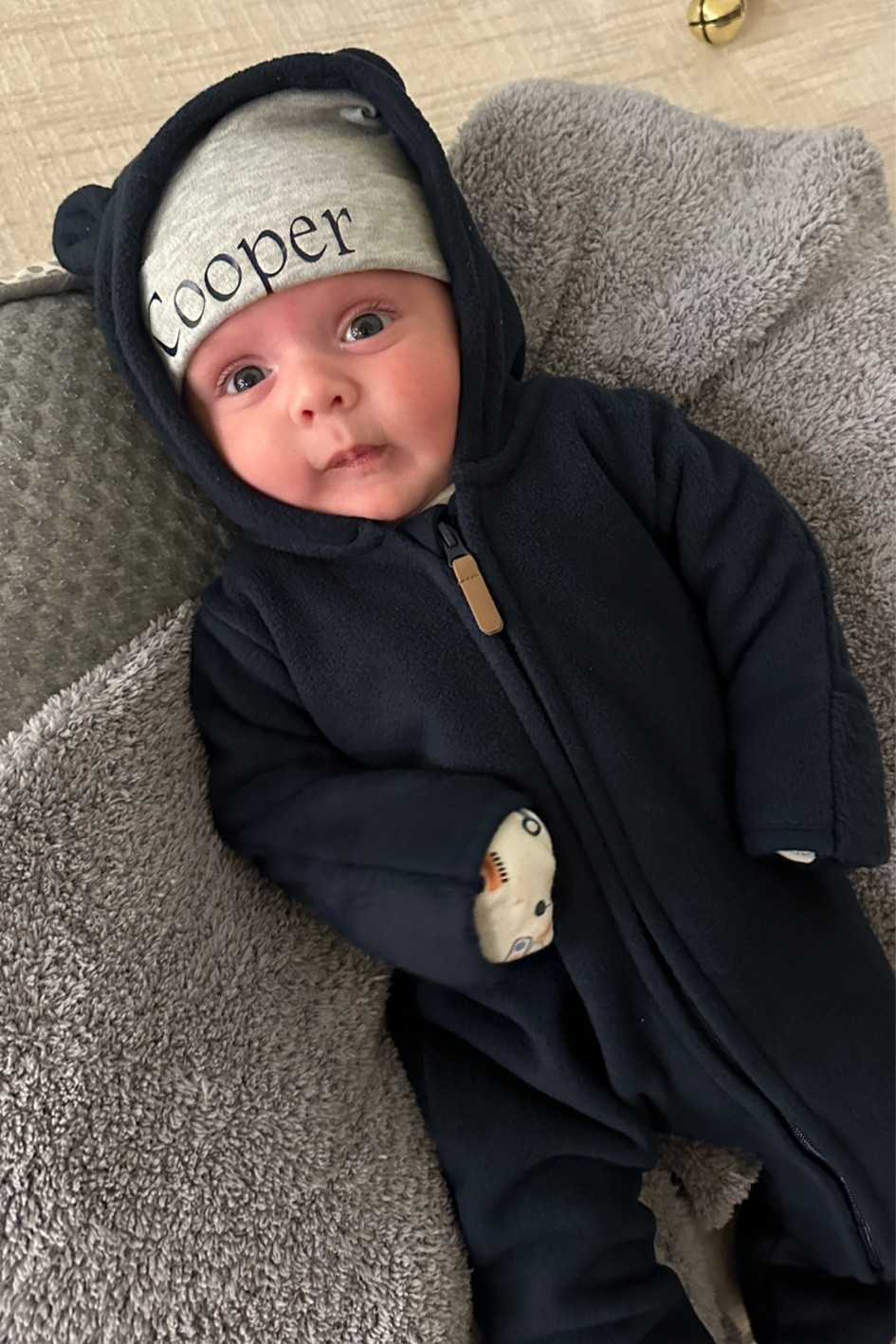 Newborn fleece jumpsuit, baby fleece onesie, baby cold weather outfit, baby snow outfit 

#LTKBaby #LTKKids