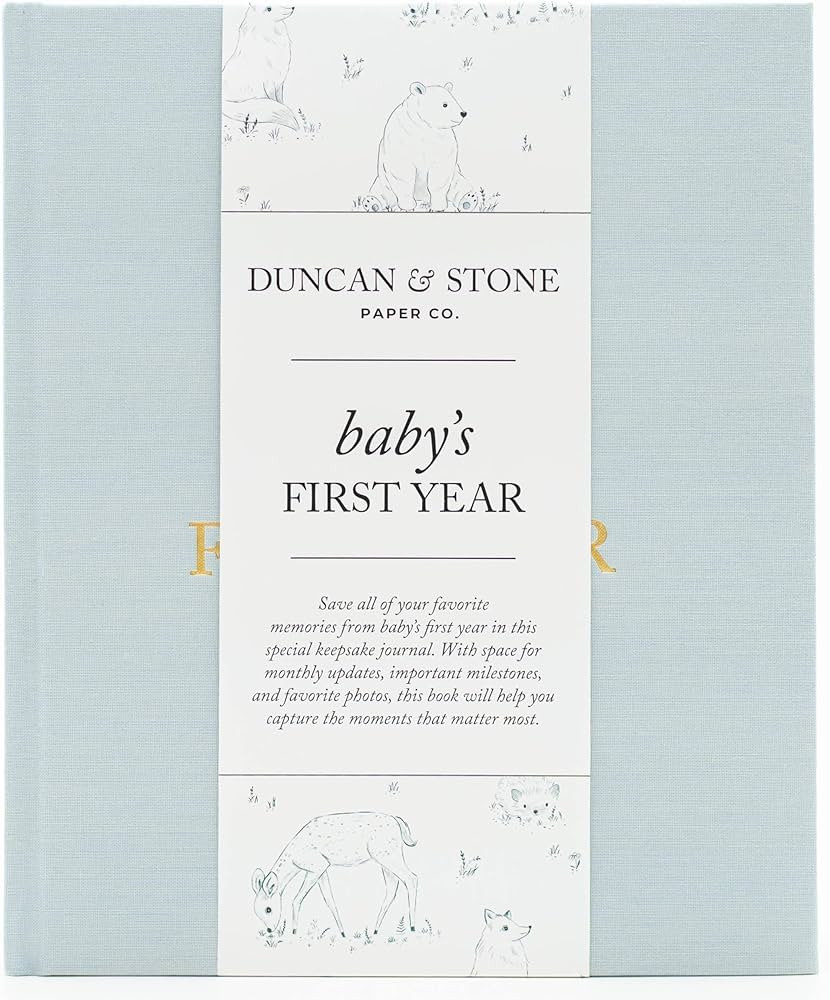Baby First Year Book - Heirloom Keepsake Baby Memory Book to Record Important Milestones, Photos ... | Amazon (US)