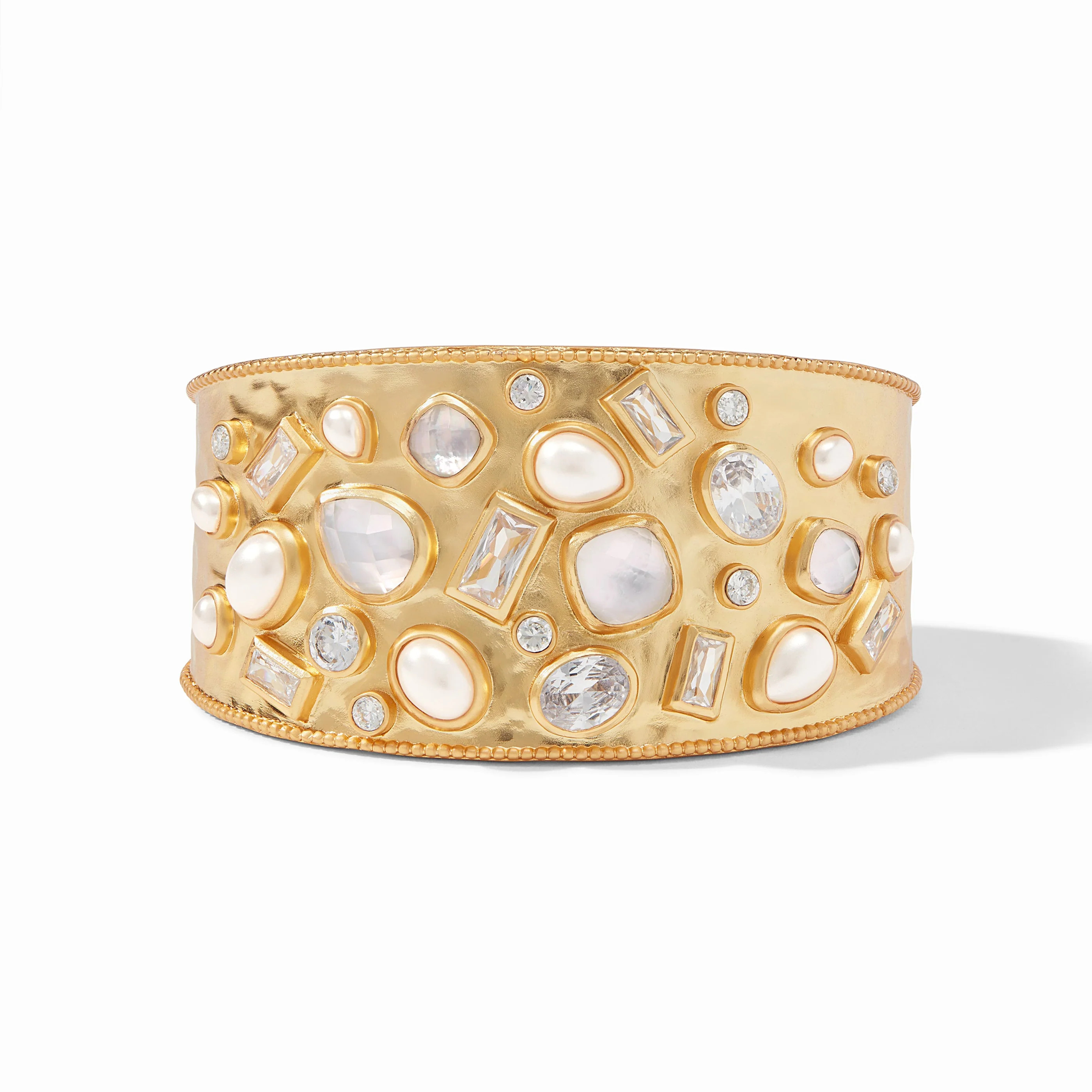Antonia Mosaic Cuff -Statement Gold Cuff Bracelet | Julie Vos | Julie Vos