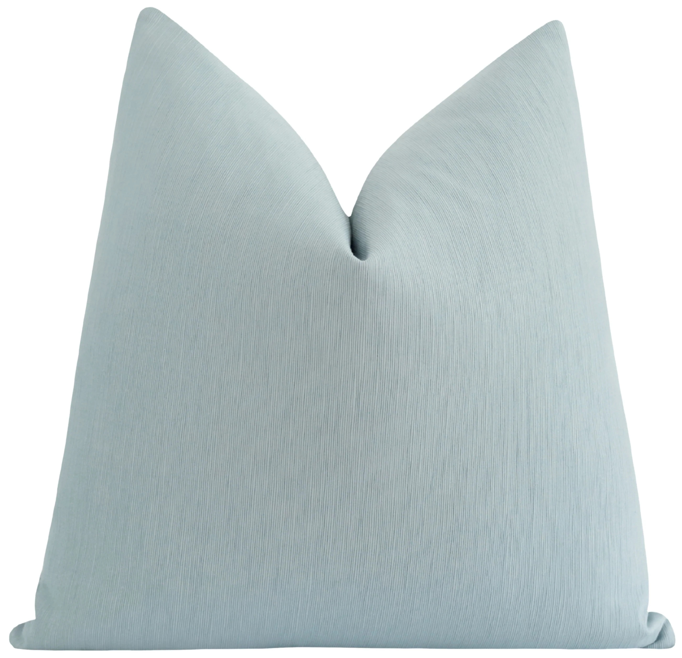 Mist Blue Textured Pillow Cover | Soft Coastal Accent Decor Pillow | Land of Pillows