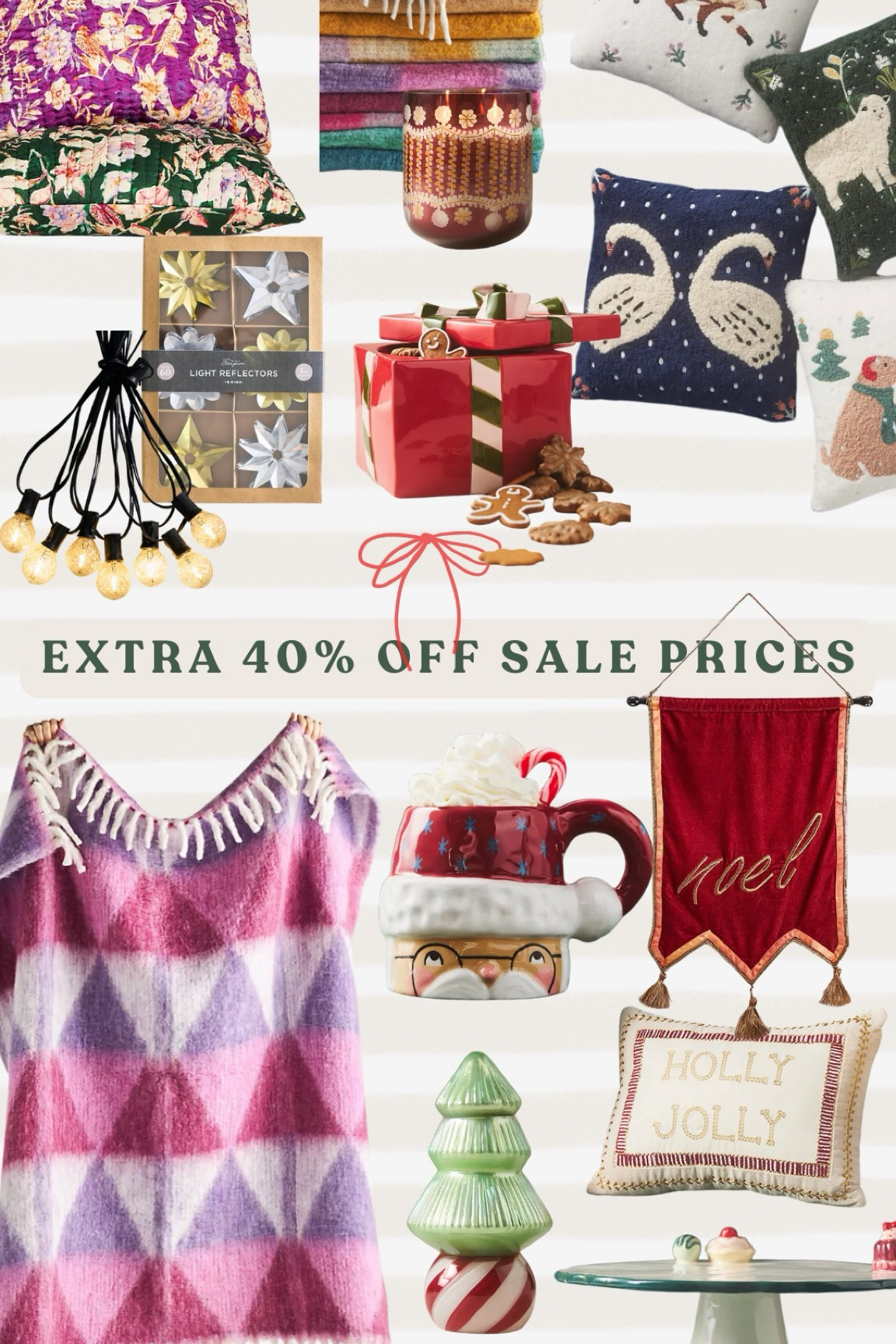 Extra 40% off anthro sale! Stock up for next Christmas season. 
