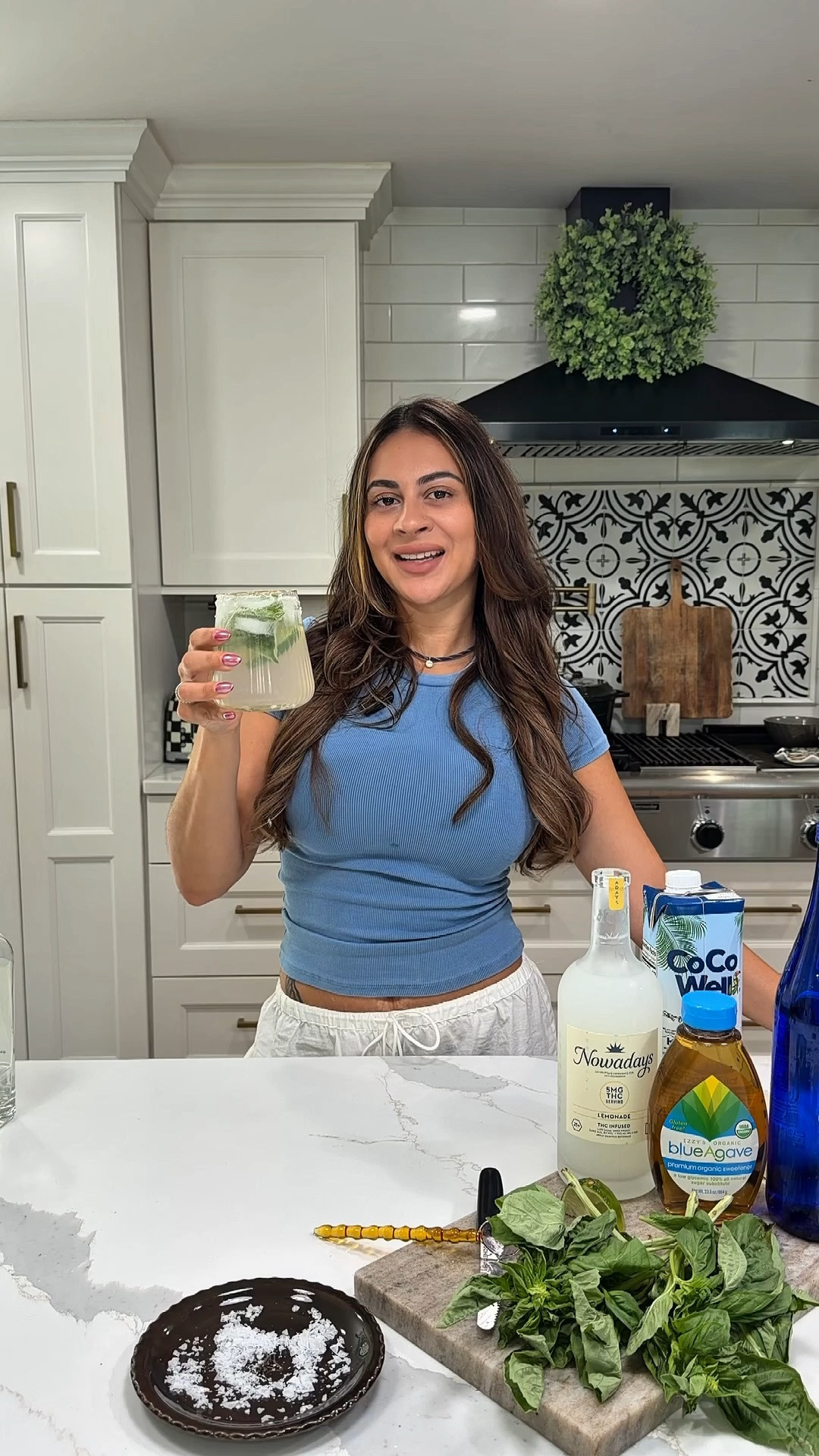 Healthy basil lemonade mocktail 🍋🌿✨ because a fun summer drink doesn’t have to come with the alcohol!

This refreshing basil lemonade mocktail is light, fresh, and SO easy to make. It’s the perfect non-alcoholic drink for summer, girls’ night, brunch, or just when you want something a little more fun than water. 🤍