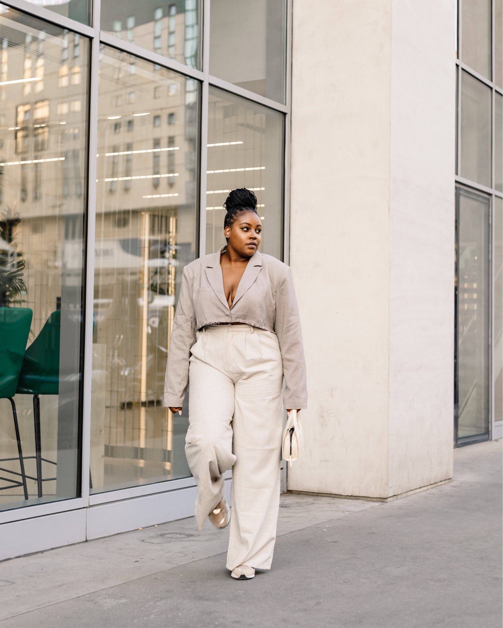 Cropped blazer and wide-leg trousers outfit 

#LTKeurope #LTKunder50 #LTKstyletip