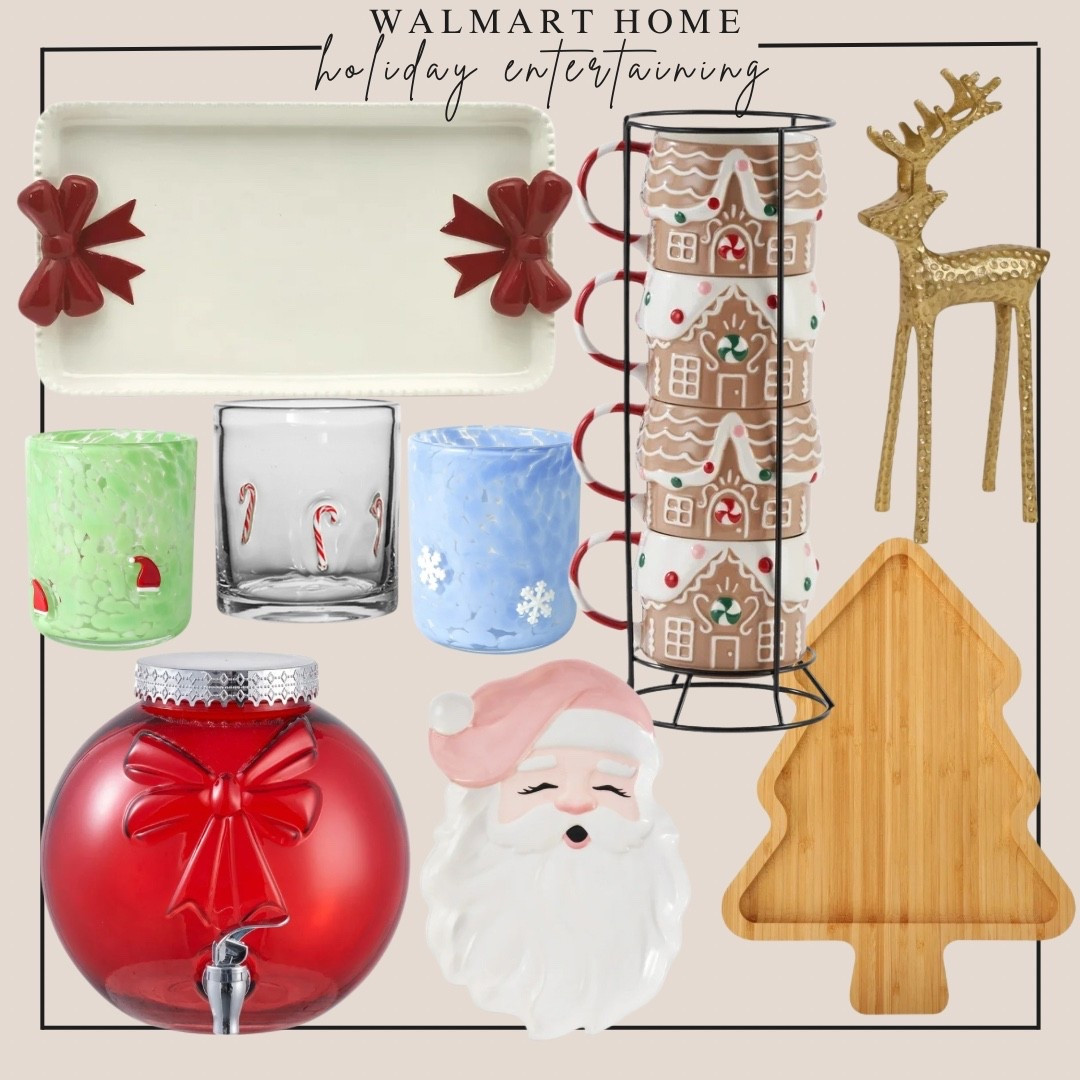 Walmart holiday entertaining 🎄🎅🏻


#walmart finds
#walmart holiday
#walmart entertaining 
#holiday entertaining 
#affordable home
#affordable Christmas 
#christmas platter
#tree platter
#holiday platter 
#christmas glasses
#christmas mugs
#mug set
#gold reindeer
#christmas table decor
#santa platter
#mrs clause platter 
#cookie platter 
#bow platter 

#LTKHoliday #LTKSeasonal #LTKHome