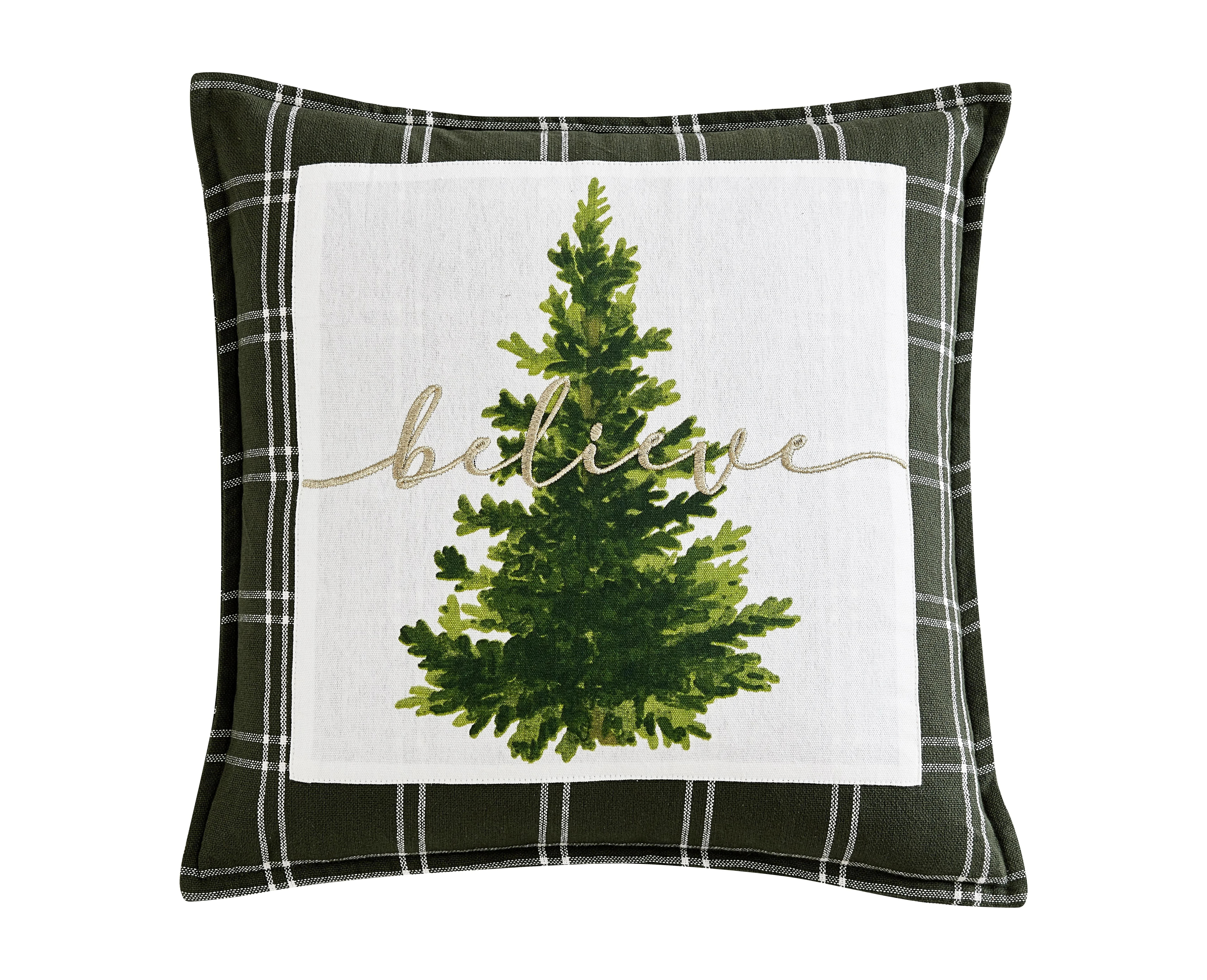 Mainstays Believe Tree Decorative Throw Pillow, 18x18” | Walmart (US)