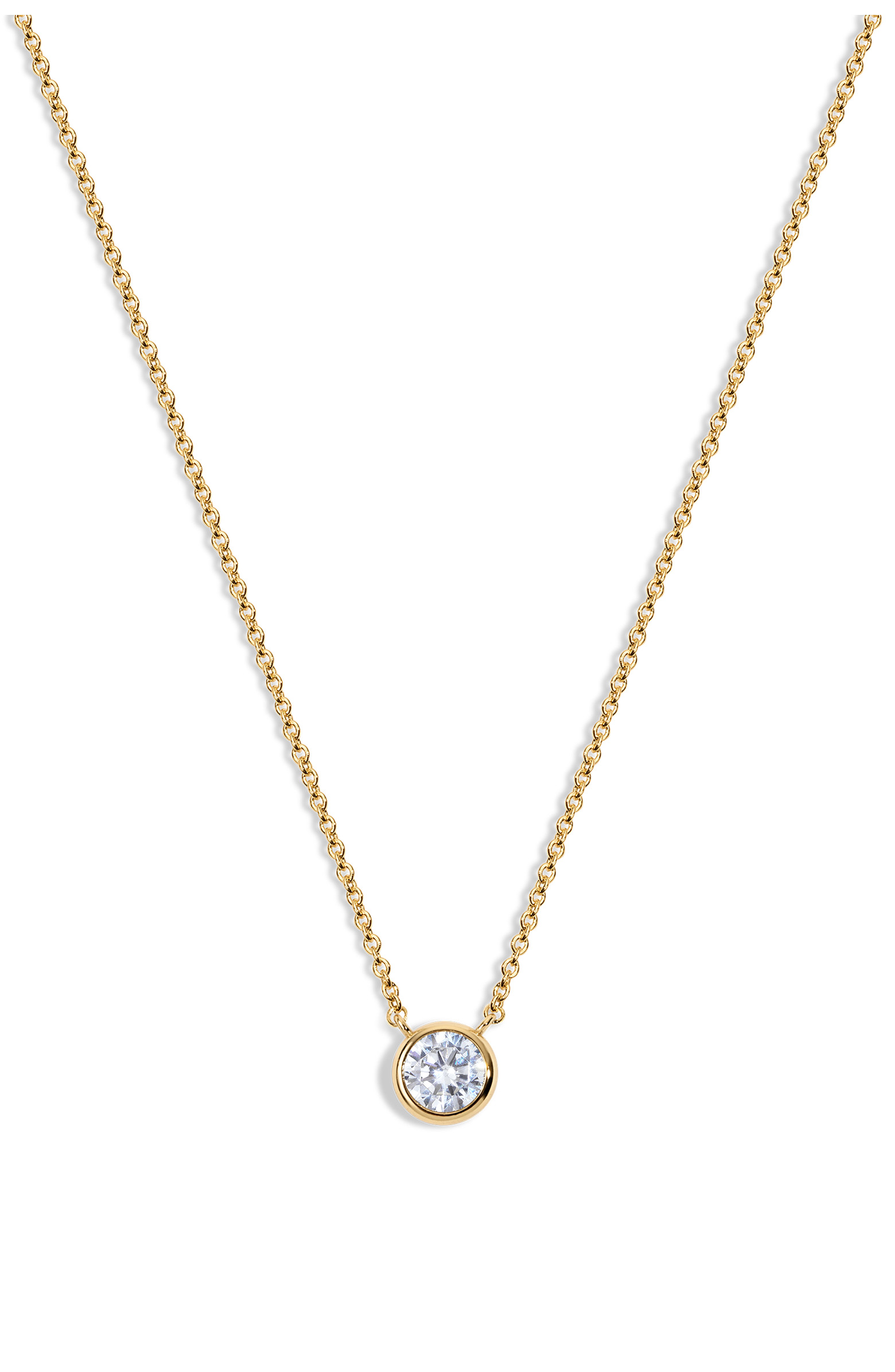 Coco Round Cubic Zirconia Pendant Necklace | Nordstrom