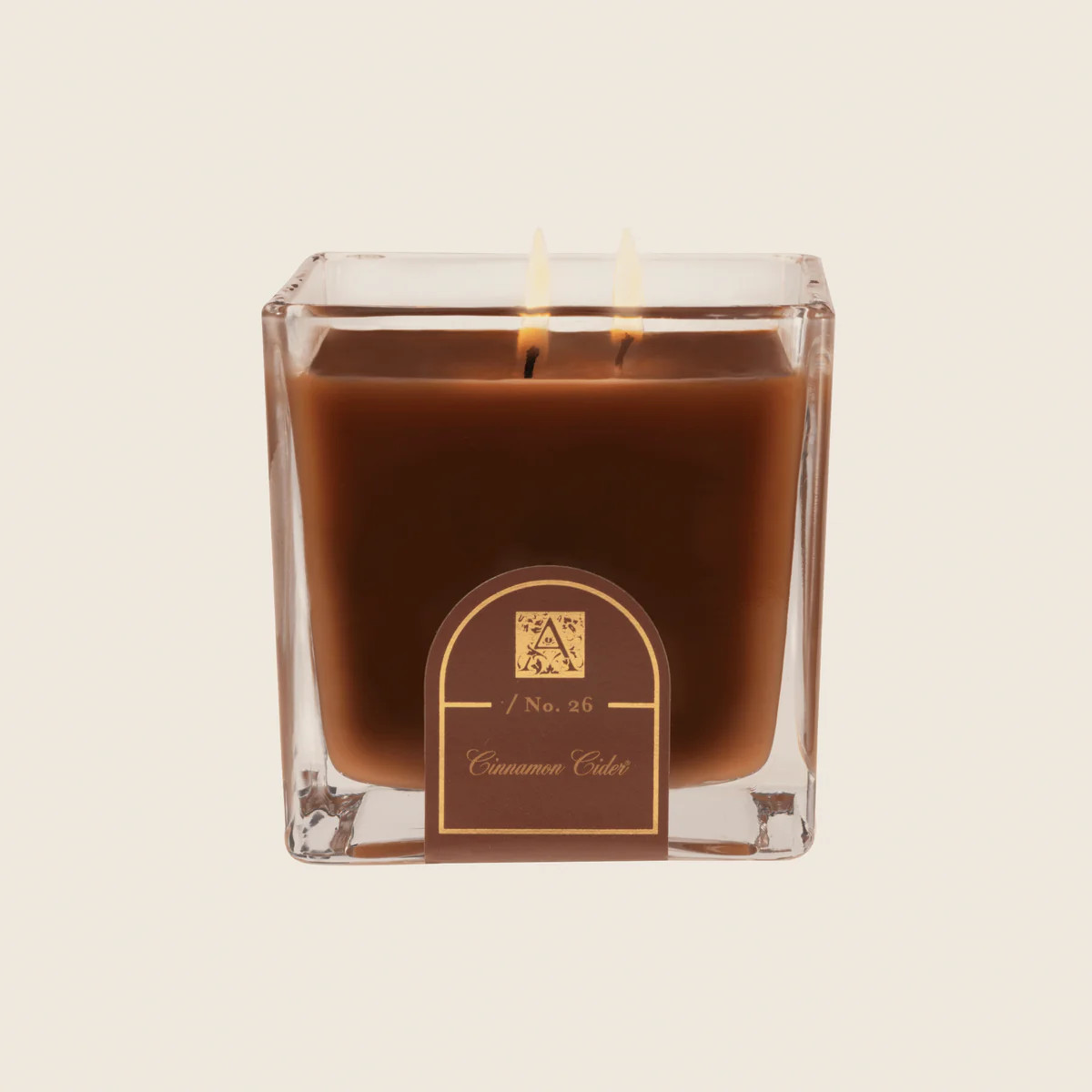 Cinnamon Cider - Cube Glass Candle | Aromatique