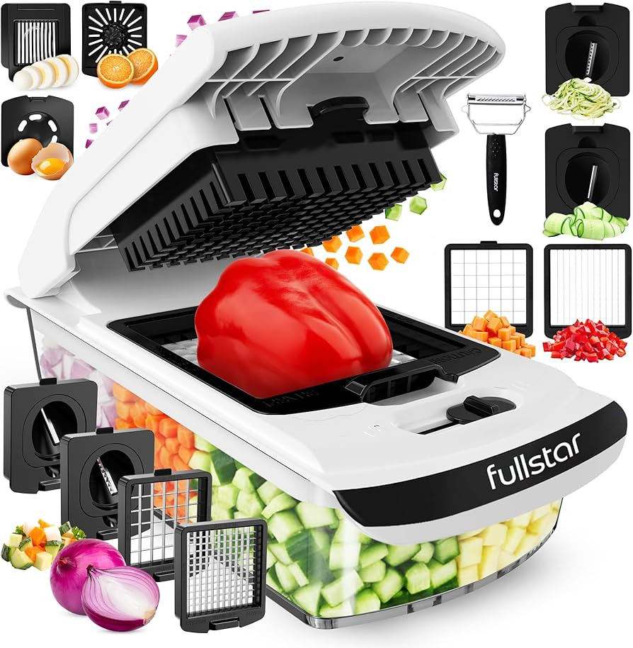 Fullstar The Original Pro Chopper - Vegetable Chopper and Spiralizer, Food Chopper with Container... | Amazon (US)