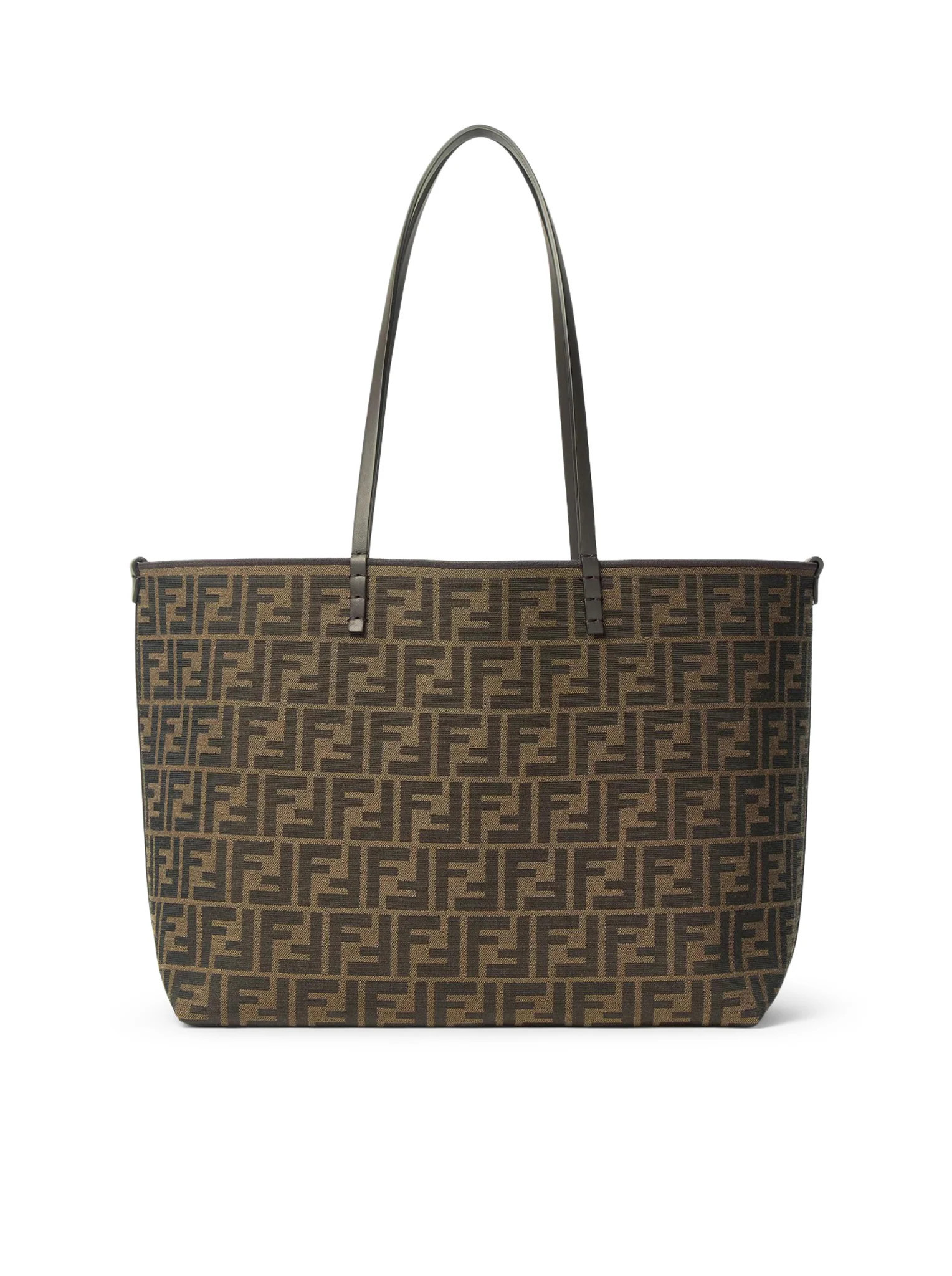 ROLL MEDIUM SHOPPER IN FF JACQUARD AND PEQUIN STRIPED FABRIC - Fendi - Woman | Suitnegozi INT