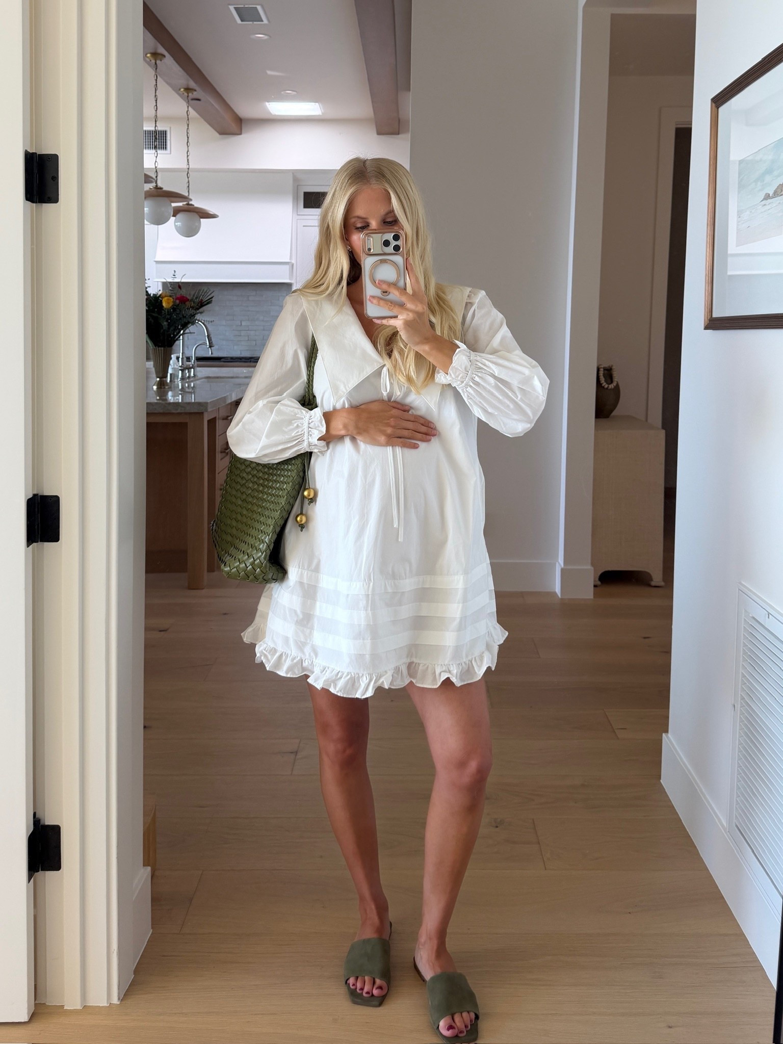 Code KATHLEEN20 for 20% off orders $100+! Wearing a small in dress, shoes are tts! #kathleenpost

Spring transition outfit, dinner date outfit, lunch date outfit, bump friendly, maternity look

#LTKspring #LTKBump #LTKootd