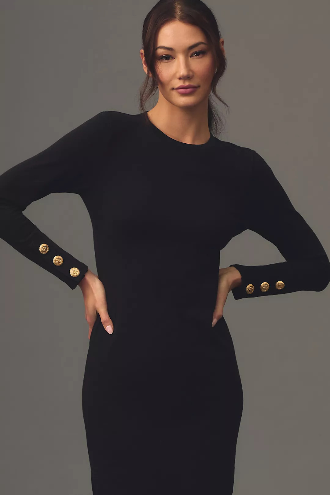 Nation LTD Theo Long-Sleeve Midi Dress | Anthropologie (UK)