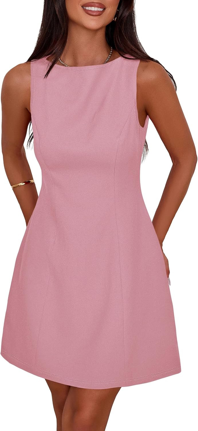 PRETTYGARDEN Women's Formal Short Dresses A Line Mini Dress | Amazon (US)
