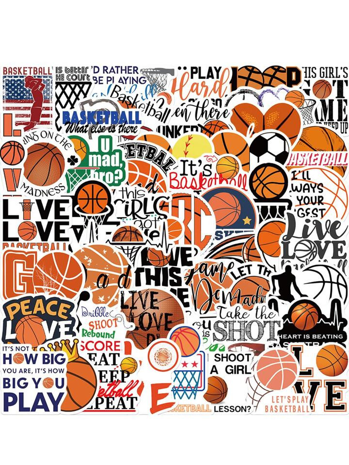 50pcs Basketball Sports Stickers | SHEIN