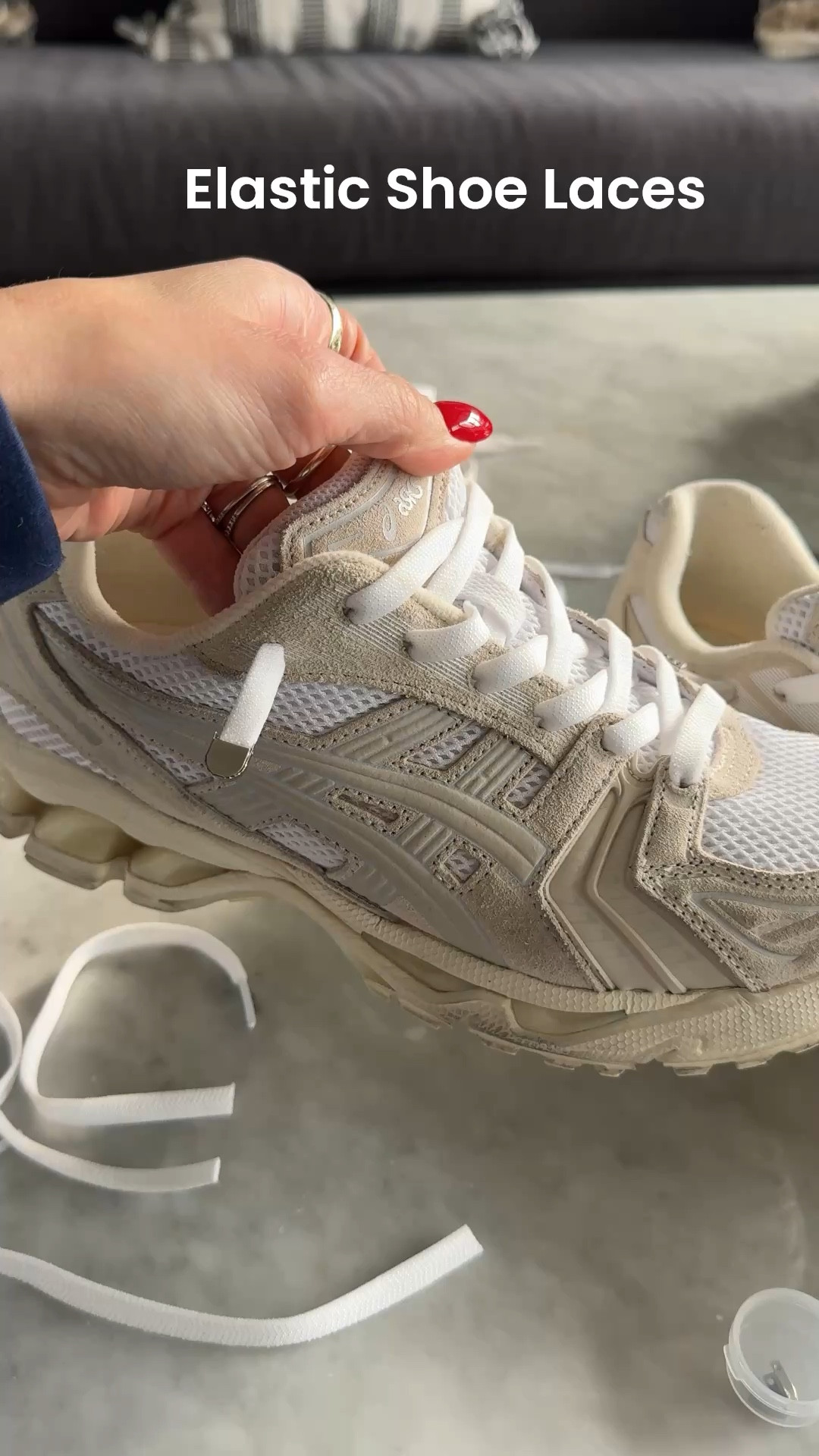 elastic shoe laces,  asics sneakers 

#LTKmomlife