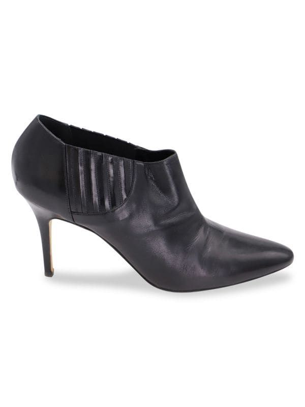 Manolo Blahnik Livrea Gore Ankle Bootie In Black Leather Boots | Saks Fifth Avenue OFF 5TH
