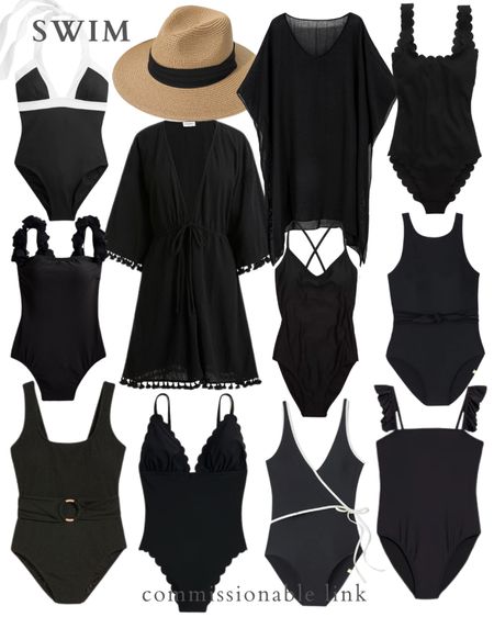 Black swimsuits 

#LTKsalealert #LTKswim #LTKunder100