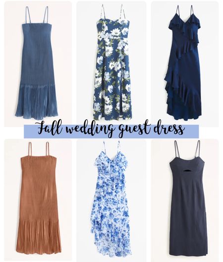 Fall wedding guest dresses! Currently on sale! 20% off code: AFLTK 
#weddingoutfit #fallwedding #weddingguest #weddingdress #abercrombie #sale 

#LTKSeasonal #LTKwedding #LTKSale