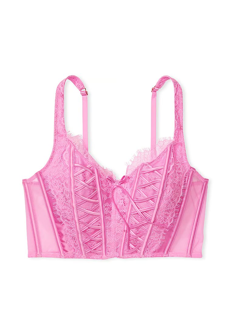 Unlined Lace-Up Corset Top | Victoria's Secret (US / CA )