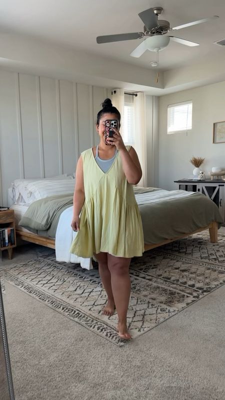 Dress and tank both from Free People. Tank is M/L, dress is M (size down - lots of colors!). I’m 5’1”, size 12. 

#LTKVideo #LTKFindsUnder100 #LTKMidsize