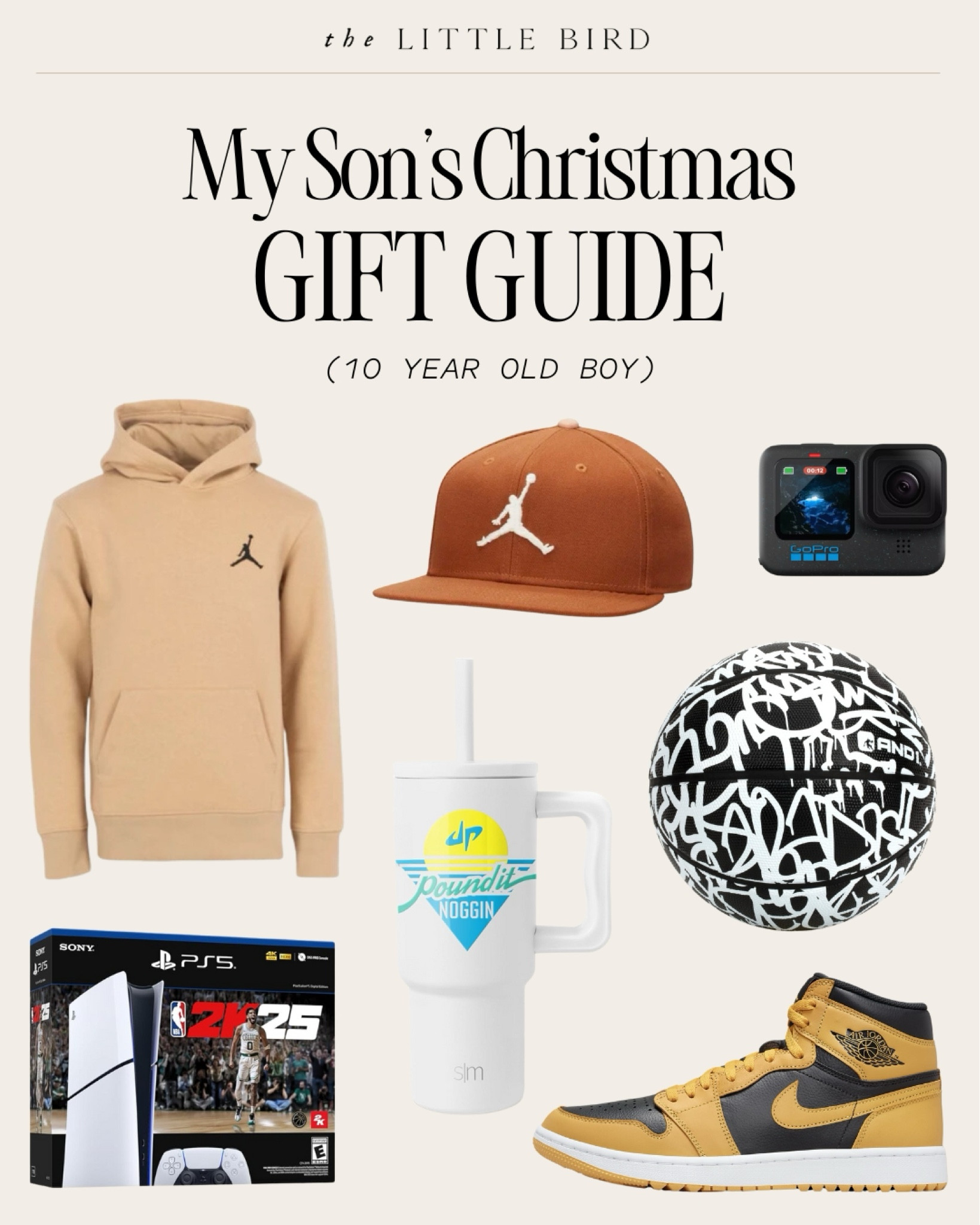Gifts for my 10-year-old who loves all things sports, gaming, and adventure! From his favorite Jordan hoodie and kicks to a new basketball and GoPro for capturing action moments, these picks are sure to make his holiday unforgettable. Perfect for active boys who love staying stylish and entertained!

Gift Guide, Christmas Gifts, For Boys, LTK Holiday, Gifts For Kids, Christmas 2024

#LTKKids #LTKGiftGuide #LTKHoliday