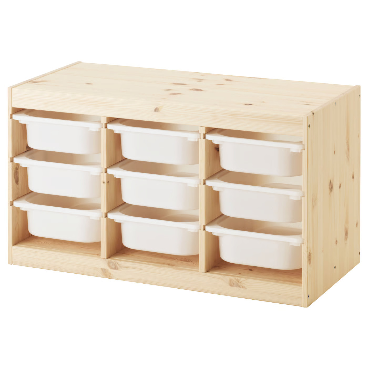 IKEA TROFAST storage combination with boxes, light white stained pine/white, 36 5/8x17 3/8x20 1/2 | IKEA US