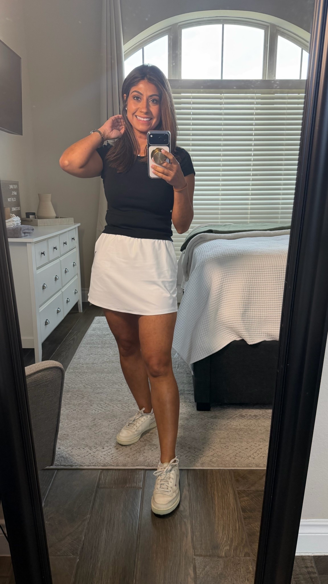 Golf lesson outfit
All saints top in small
Puma skirt in small

#LTKActive