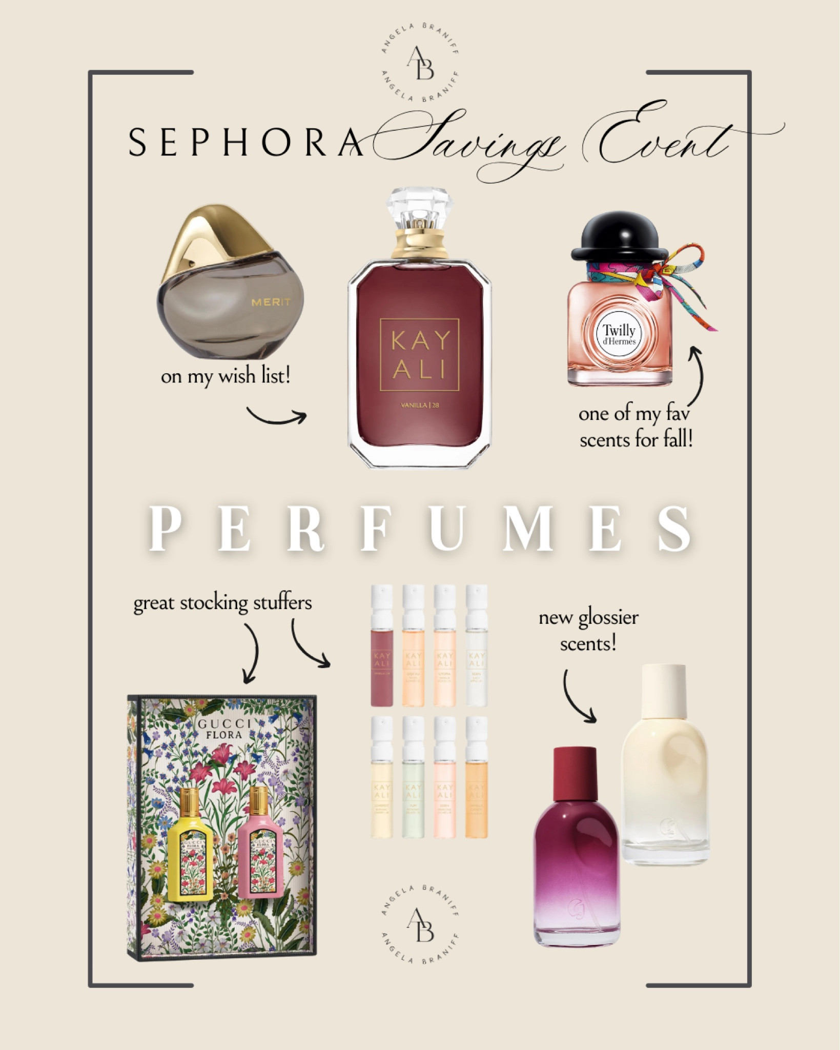 The Sephora savings event is a great time to find your “signature” scent! 
A perfume samples is not only a great gift, but also a great way to test out different scents and blend them to create your bespoke signature scent ❤️

#LTKHoliday #LTKBeauty #LTKGiftGuide