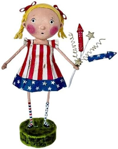 ESC Lori Mitchell 4th of July Summer Susie Sparkle with Patriotic Bouquet Figurine, 6 Inches Tall... | Amazon (US)