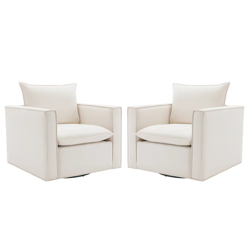Hendina Upholstered Swivel Armchair | Wayfair North America