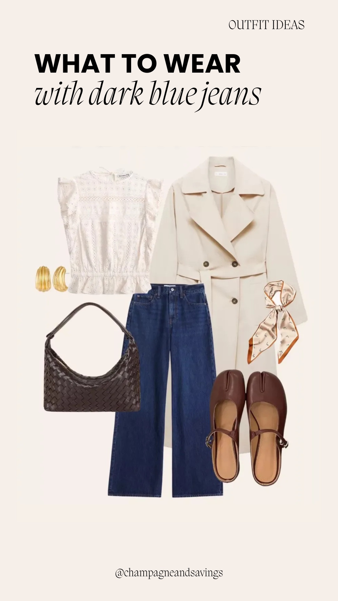 Dark blue jeans outfit

#LTKootd