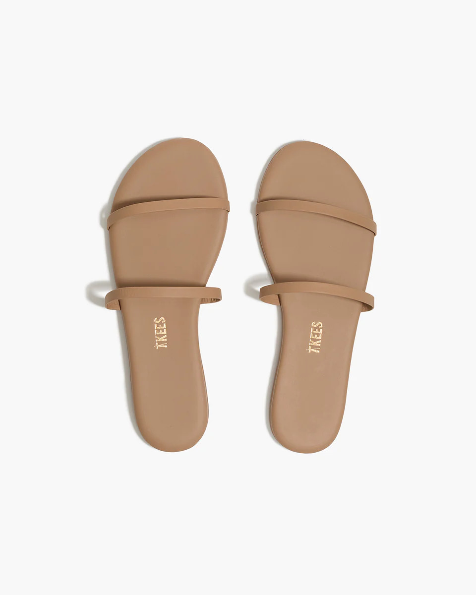 TKEES Gemma Leather Sandals in Cocobutter | TKEES