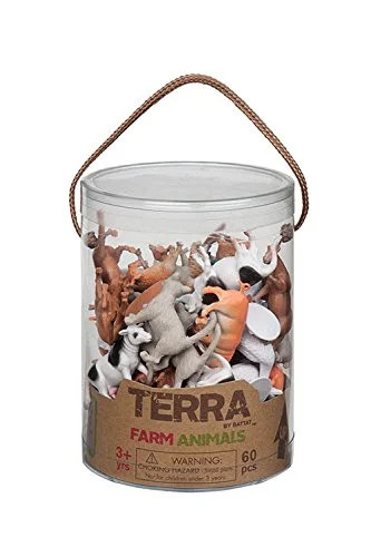 Terra Farm Animal Figures, 60-Piece Set - Walmart.com | Walmart (US)