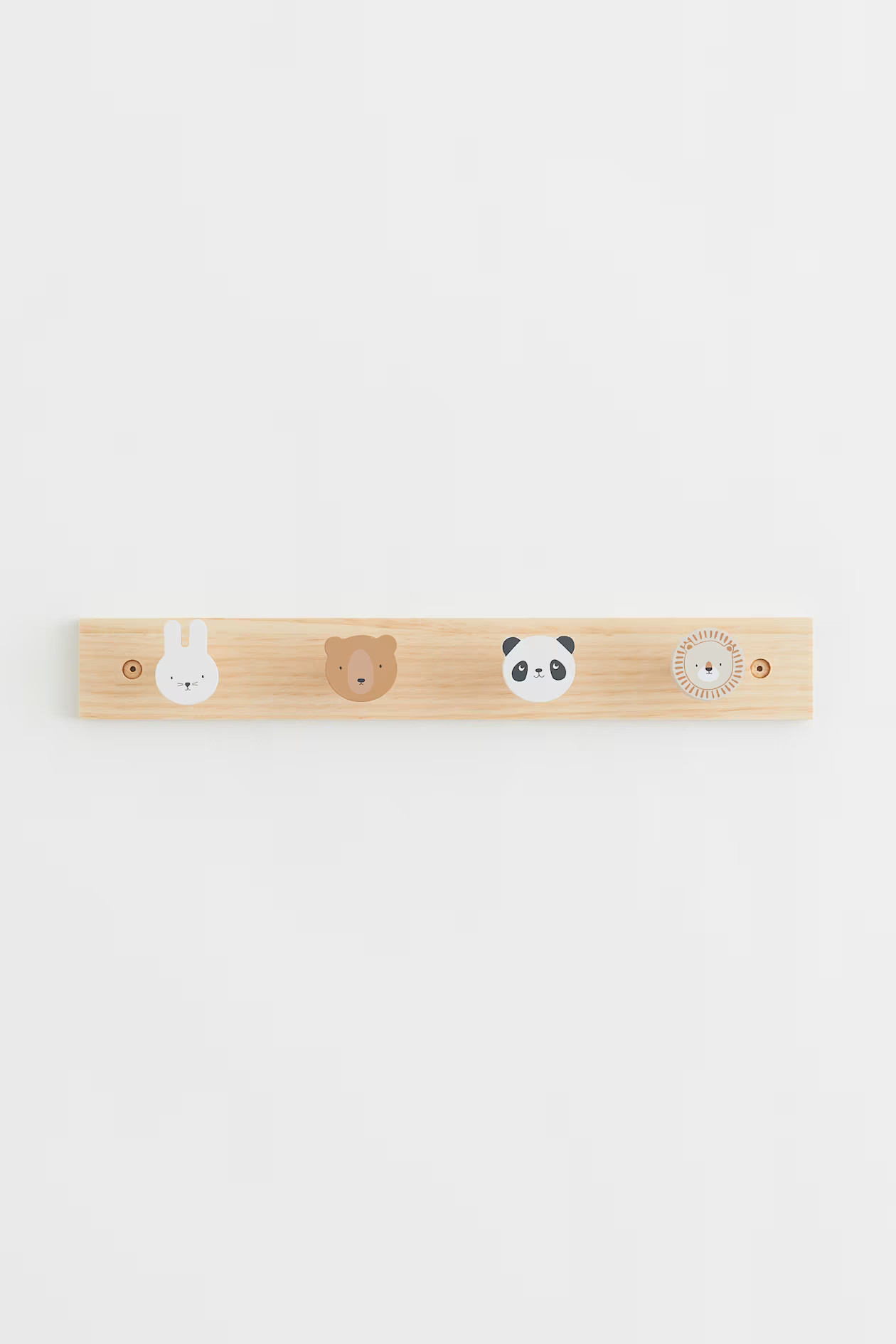 Wooden Wall-mounted Rack - Beige/animals - Home All | H&M US | H&M (US + CA)