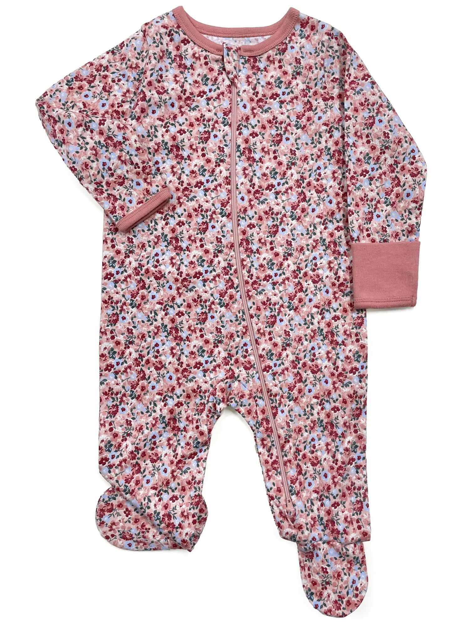 Wonder Nation Baby Gender Neutral Zip Front Footed Sleep N Play Pajamas, 2-Pack, Sizes Preemie-6/... | Walmart (US)