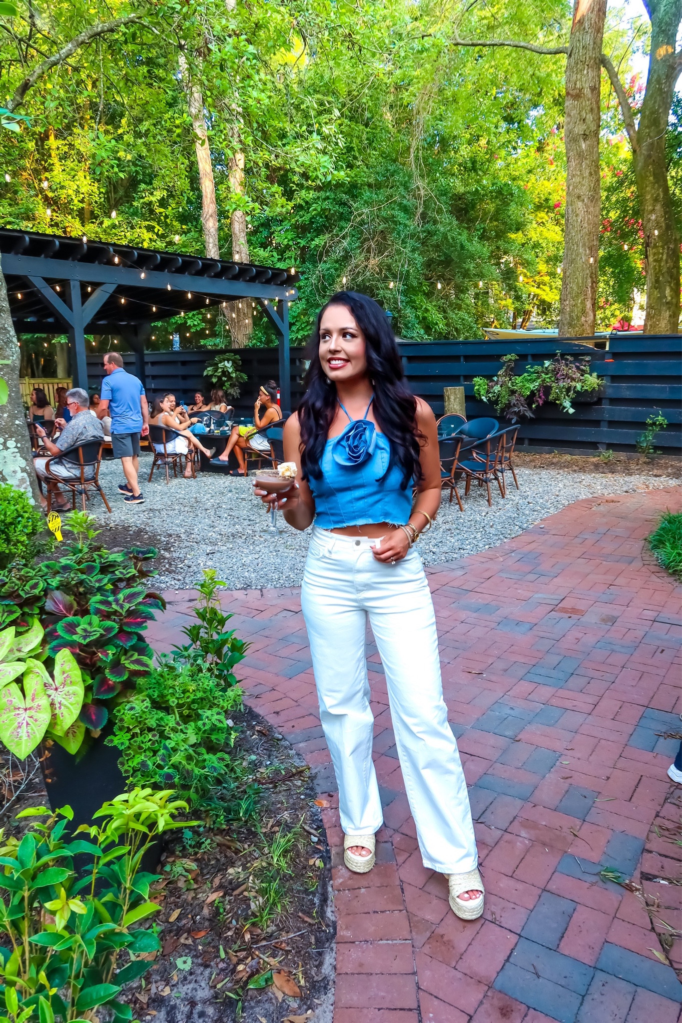 Under $15 amazon floral appliqué denim top (small, actually really good quality), under $40 amazon white wide leg denim (small), under $40 amazon rattan platform heel, under $15 amazon pearl earrings #founditonamazon 

#LTKShoeCrush #LTKFindsUnder50 #LTKSaleAlert