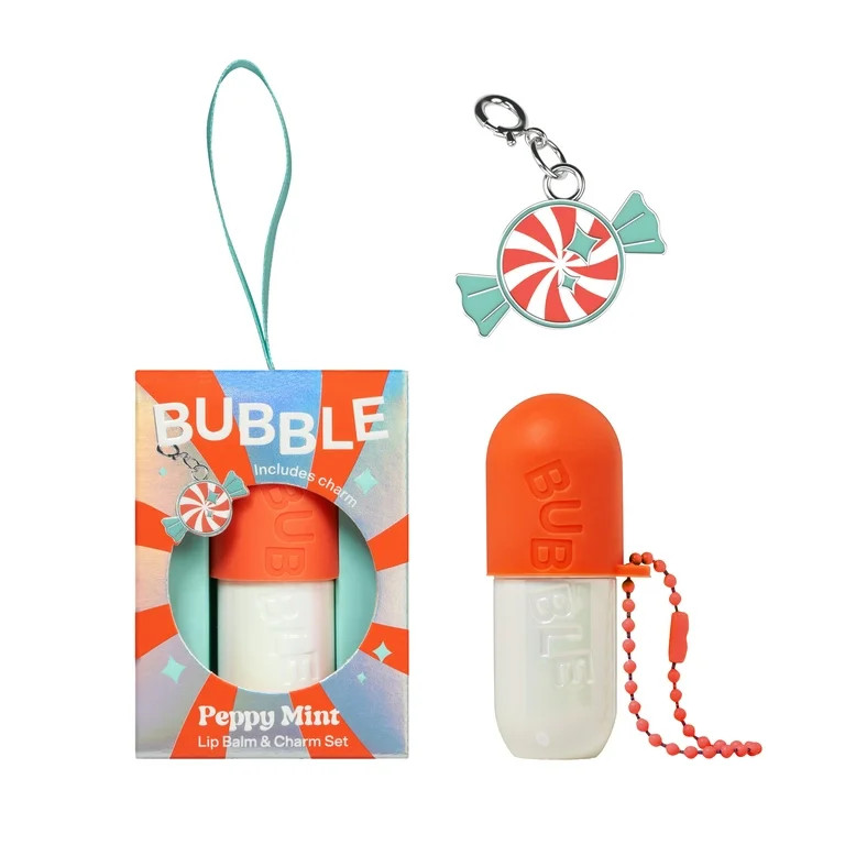 Bubble Skincare Peppy Mint Lip Balm & Charm Set | Walmart (US)