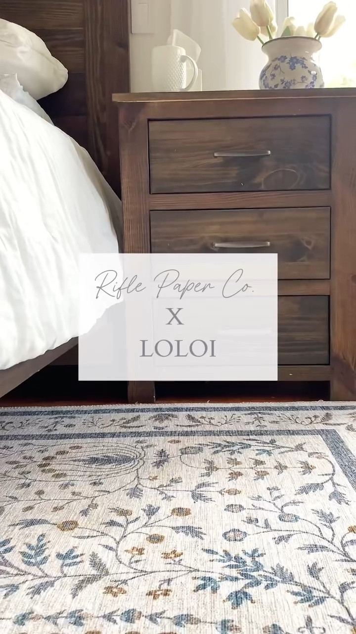 Part 4: Primary Bedroom Refresh - the most dreamy, classic & elegant, soft blue and cream rug.💙🤍

I’m honored to share this literal work of art with you - the @riflepaperco x @loloirugs Maison Wisteria design, which features the artistry of Anna Bond.

I cannot get over the loveliness of this rug and how it has transformed our room. I’ve been slowly adding soft tones of blue and this rug was the perfect complement. The rug is low-pile, shed-free, easy-to-clean and affordable.

#TheLoloiLook #annabond #riflepapercoxloloi #riflepaperco #modernvintage #vintagehome #loloirugs #historichouse #historicpreservation #oldhouselove #oldhousecharm

#LTKSummerSales #LTKStyleTip #LTKHome