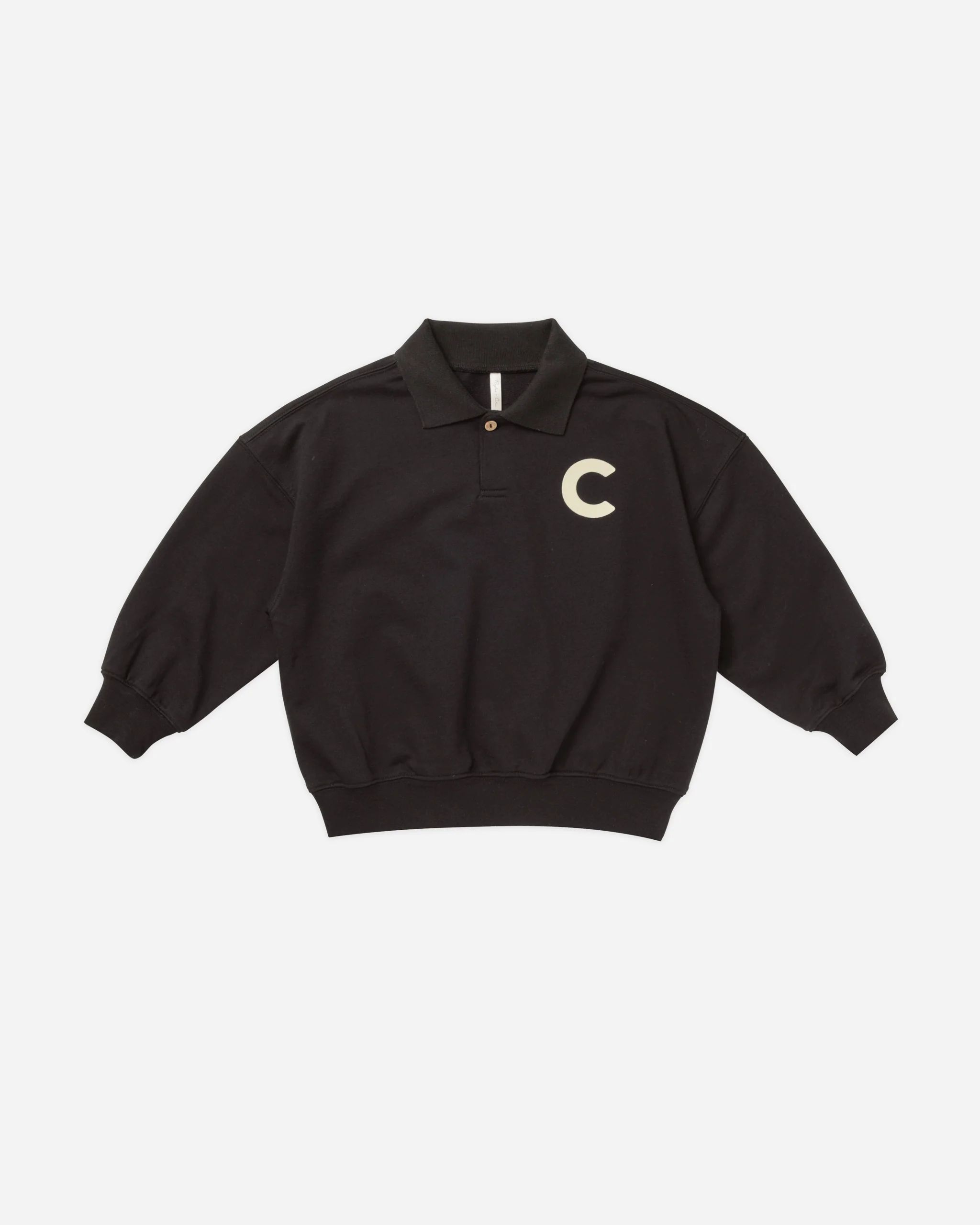 Collared Sweatshirt || Black | Rylee + Cru