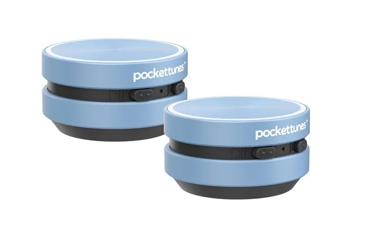 PocketTunes Bone Conduction Instant Mini Speakers with Bluetooth Wireless Technology, Pack of 2 (... | Walmart (US)