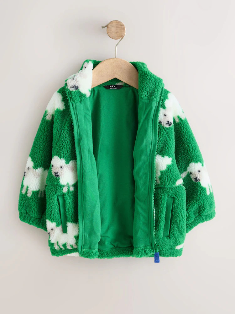 Green Sheep All Over Print Fleece (3mths-7yrs) | Next EU