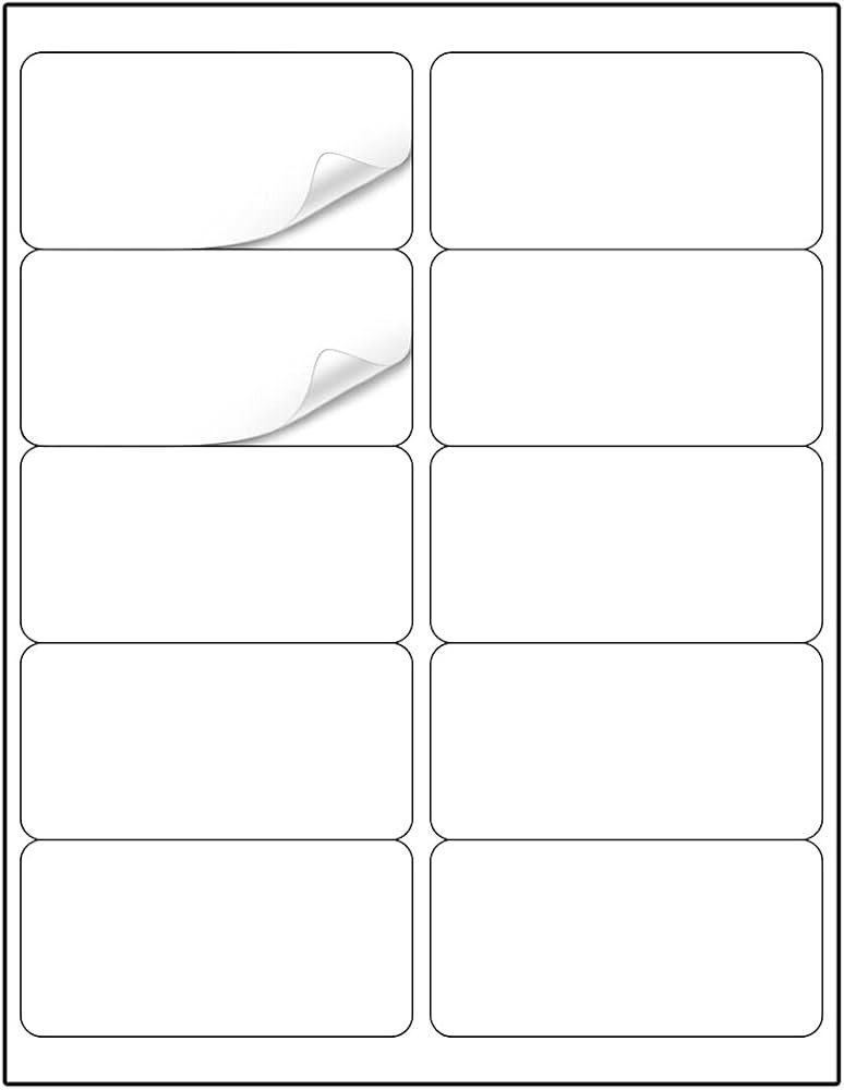 Methdic Shipping Labels 2"×4" 300 Labels Sticker Paper for Laser/Ink Jet Printer Mailing Labels ... | Amazon (US)
