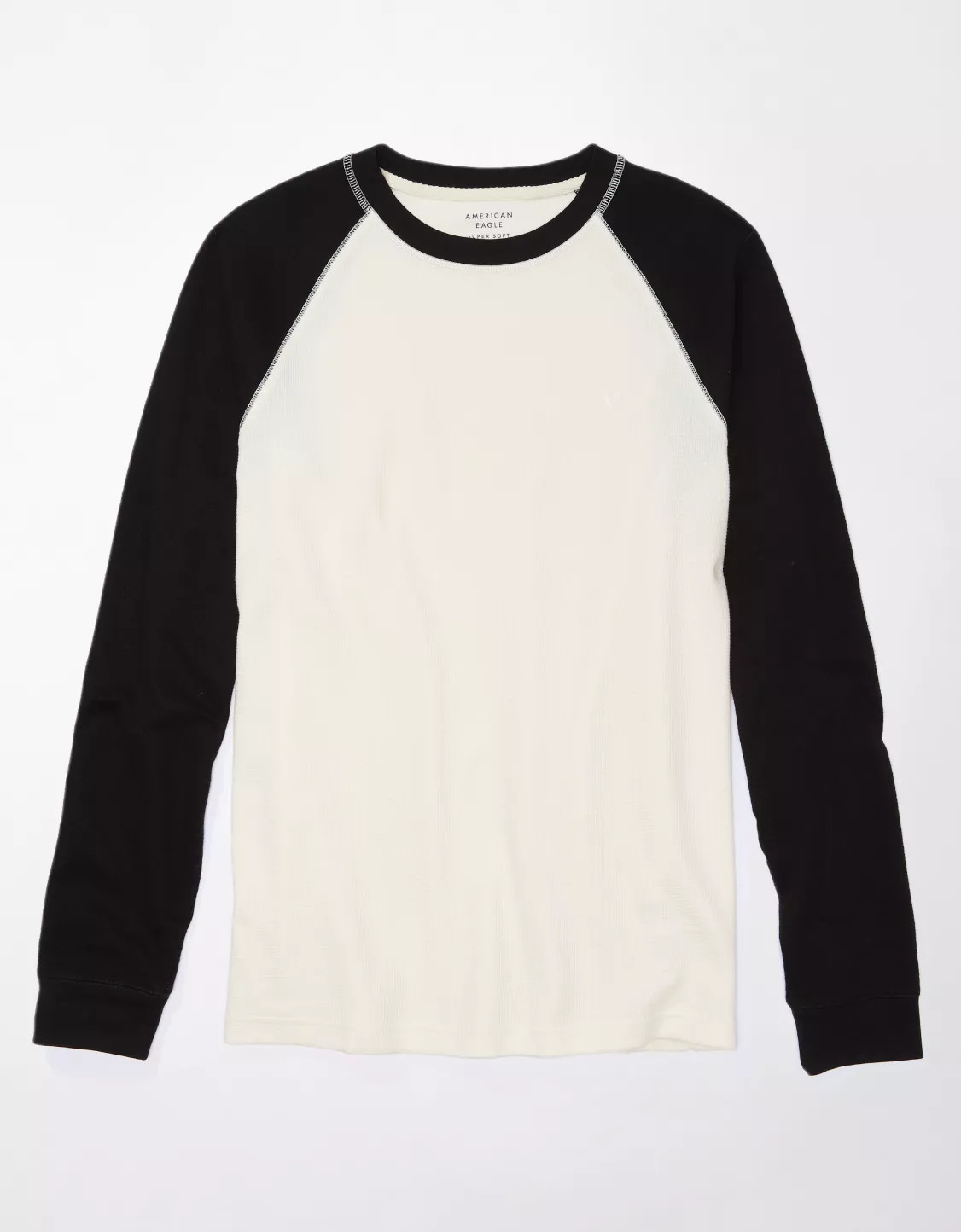 AE Super Soft Legend Raglan Long-Sleeve Thermal T-Shirt | American Eagle Outfitters (US & CA)