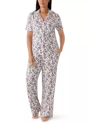 Short Sleeve Shirt and Pants Pajama Set | Belk