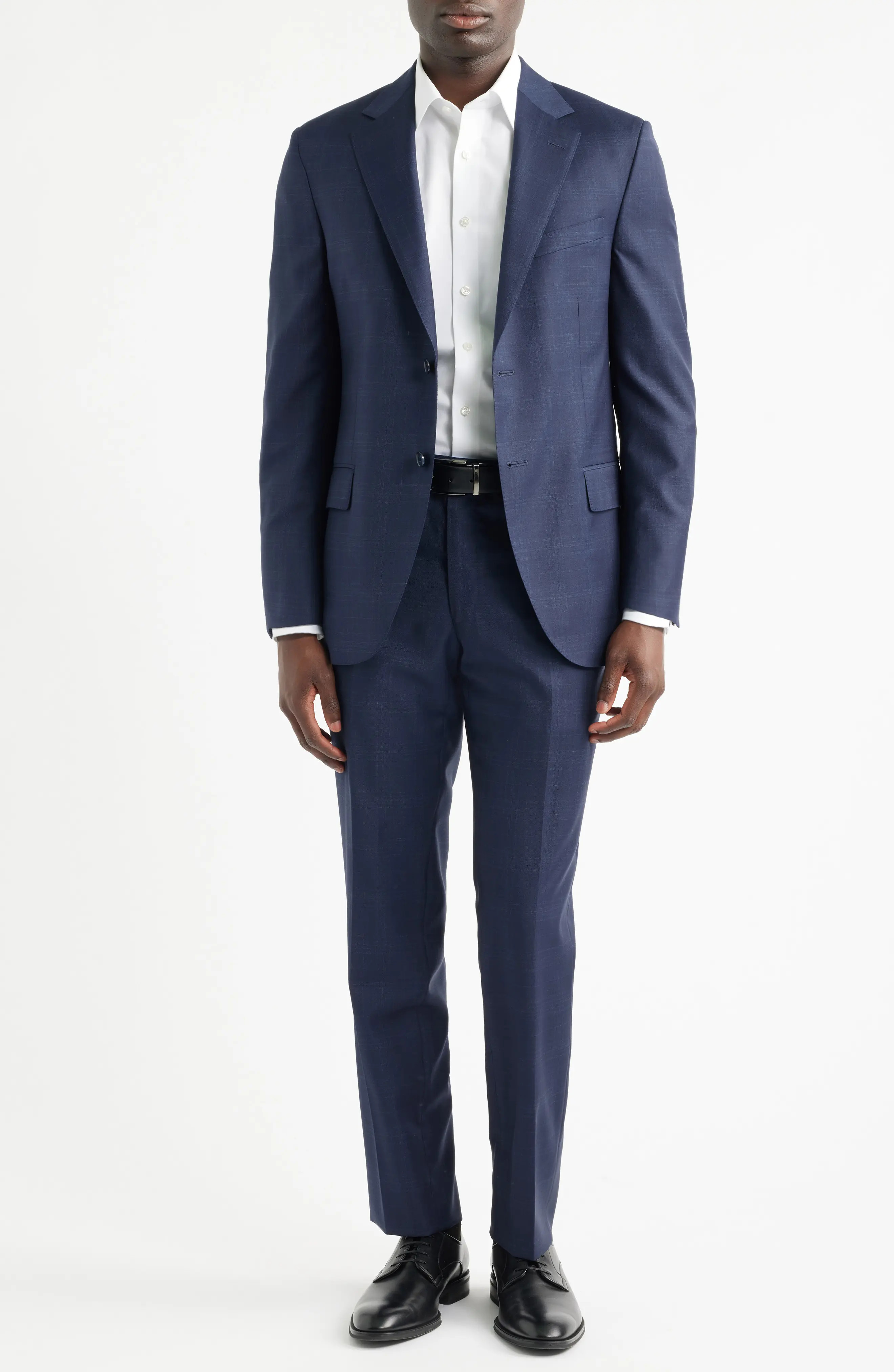 Hartford Classic Navy M\u00e9lange Wool Suit (Men) | Nordstrom | Nordstrom