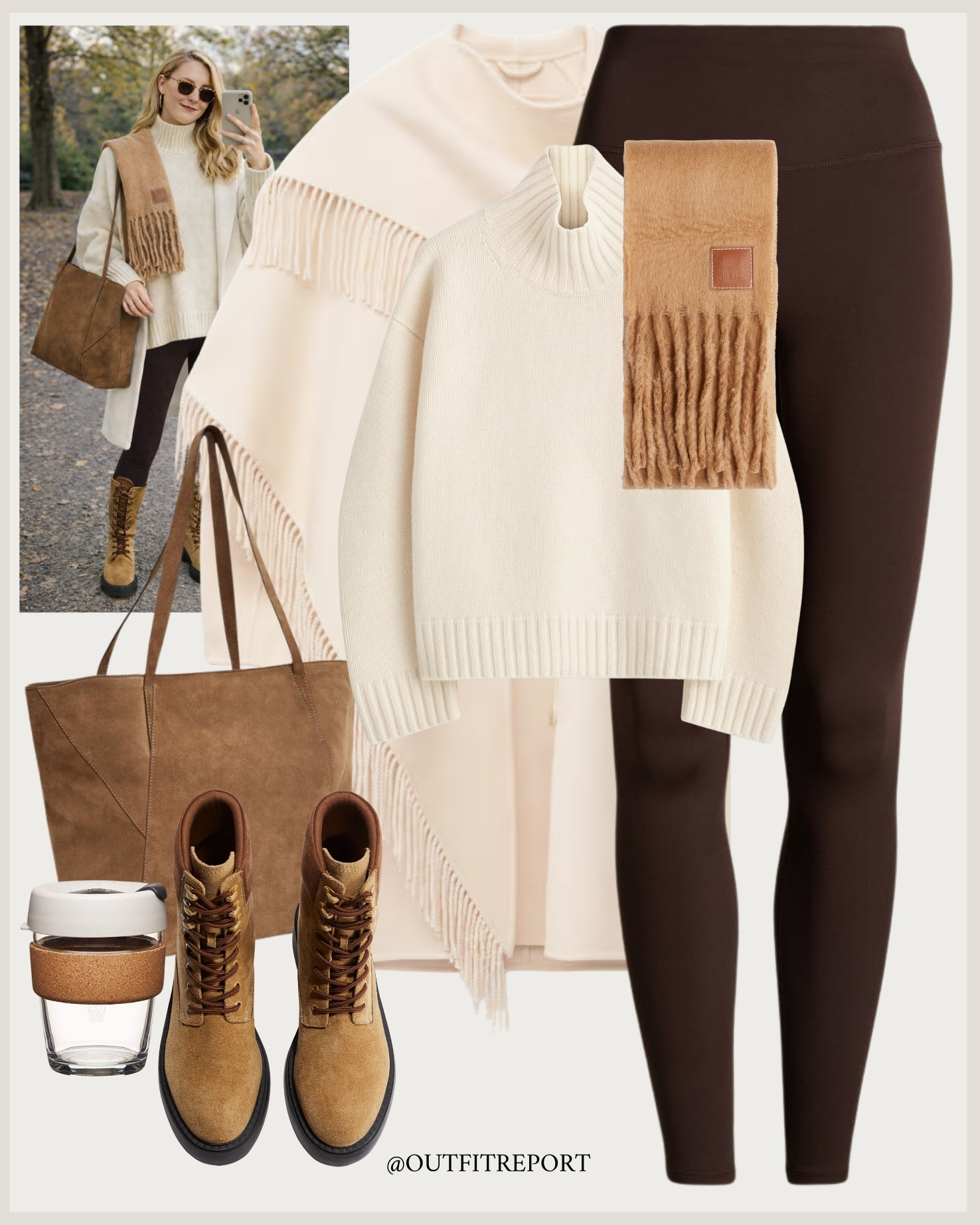 Brown legging outfit 

#LTKeurope #LTKspring #LTKstyletip