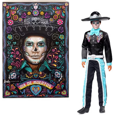 Barbie Signature Día De Muertos 2024 Collectible Ken Doll in Black Suit with Hat | Target
