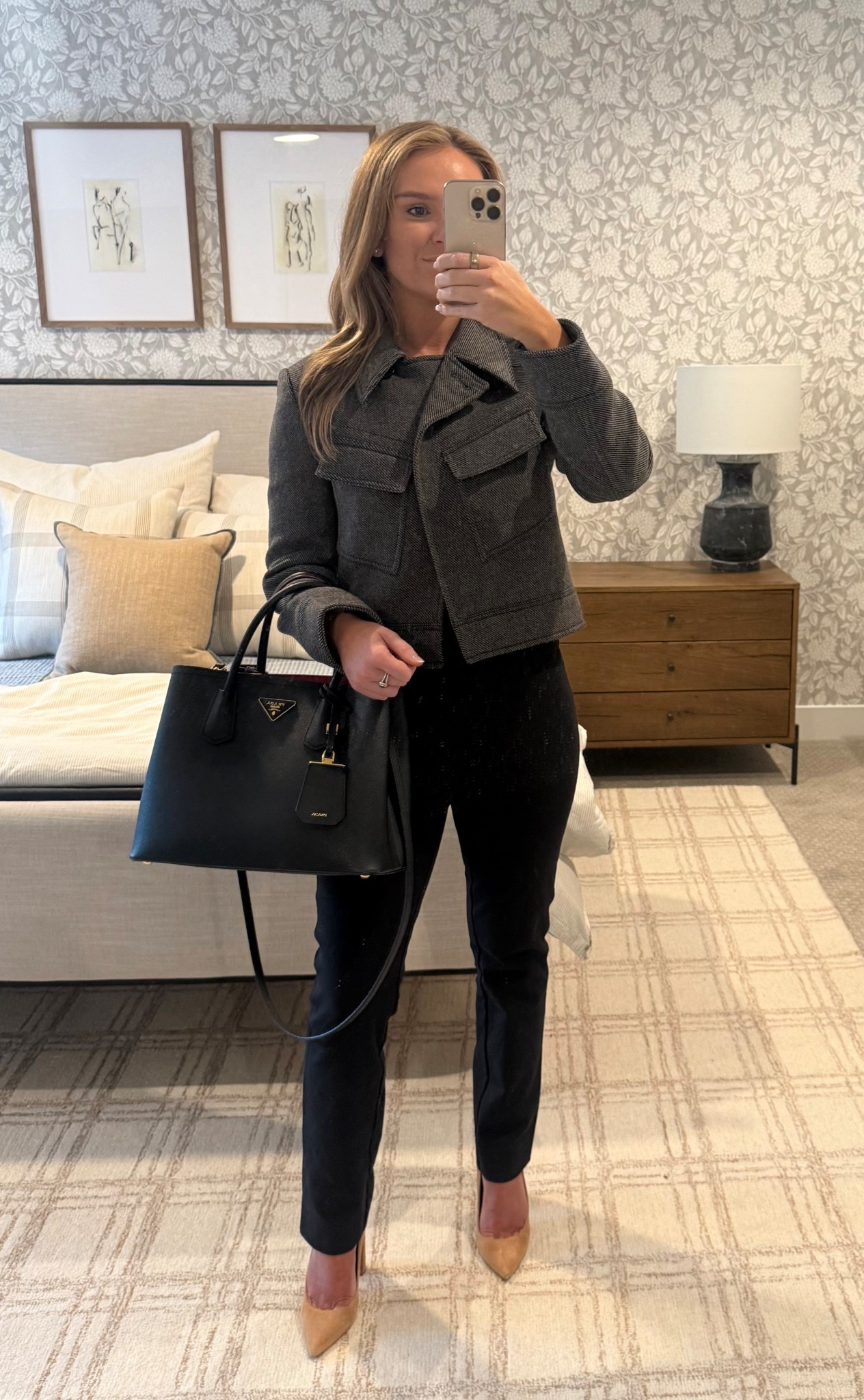 Cold mornings call for a warm jacket and polished layers. Wearing this Club Monaco jacket with AYR pants, Marc Fisher heels, and my Prada tote—plus tagged some great look-alikes too.

#OOTD #EverydayOutfit #ClassicStyle #NeutralStyle #SimpleOutfits #WinterOutfits #WorkToWeekend #EverydayStyle #WorkOutfit #BusinessCasual #OfficeOutfit #WomensWorkwear #ClubMonaco #AYRPants #MarcFisher #Prada #DesignerTote #WarmLayers #WinterWorkwear #OfficeStyle #ModernWorkwear

#LTKWorkwear #LTKPetite #LTKootd