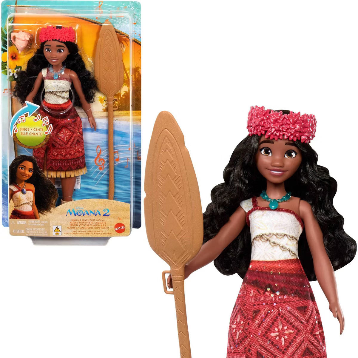 Disney Moana 2 10" Singing Adventure Moana Sings We are Back in English Doll | Target