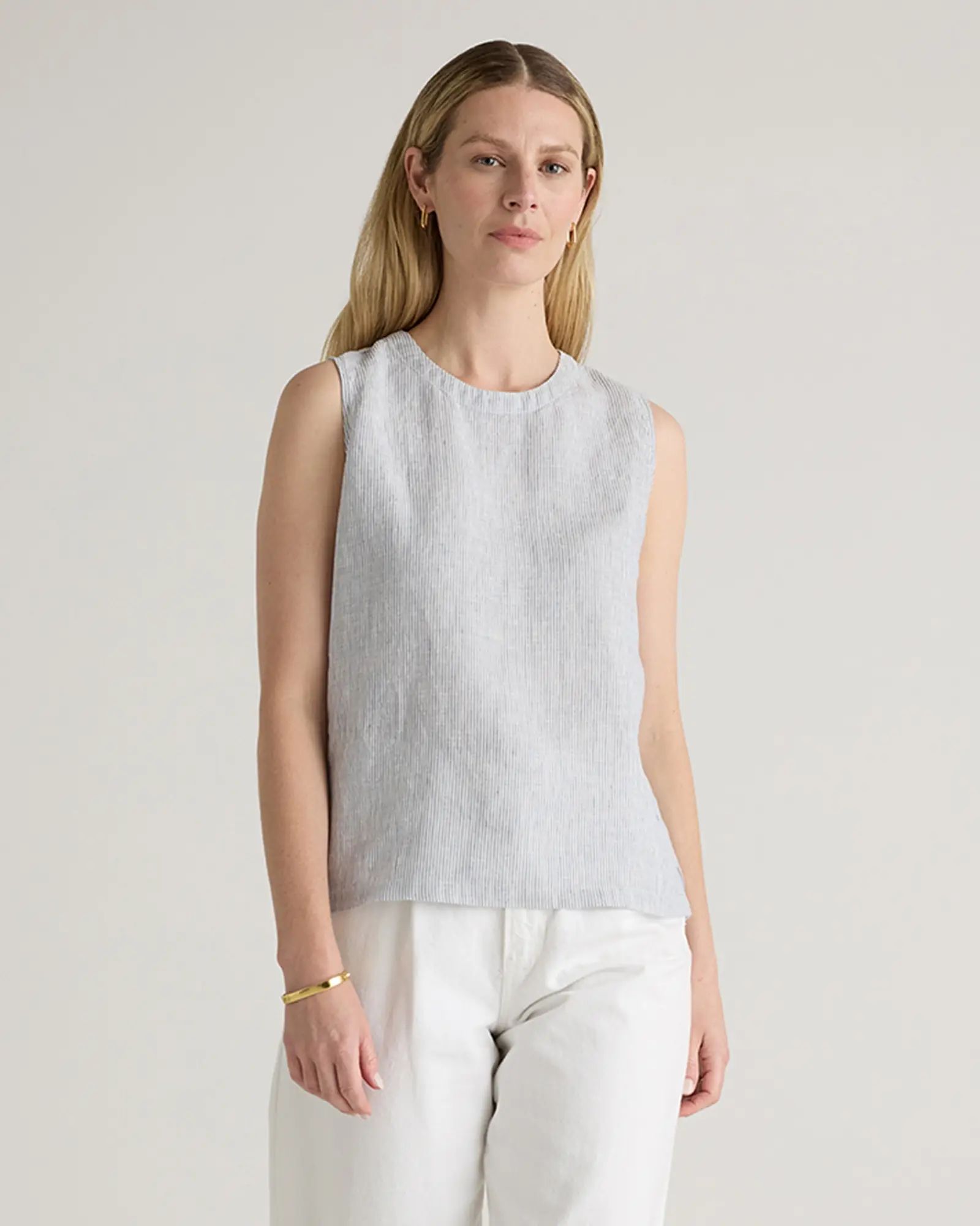 100% European Linen Tank | Quince